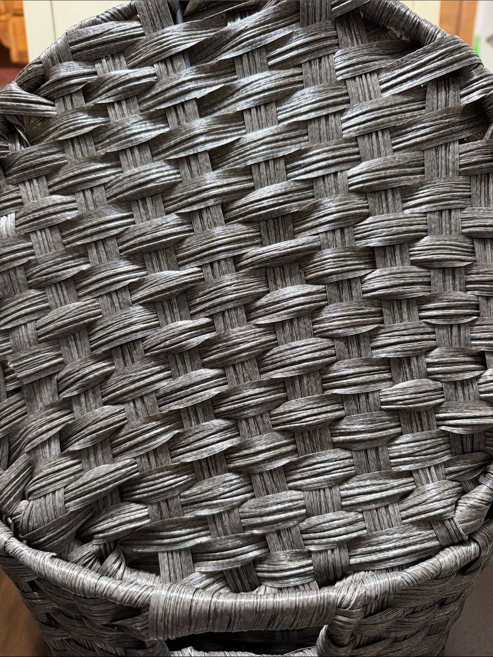 Elements Set Of Two Round Storage Baskets - Picture 6 of 9